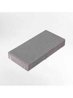 Połówka szarej płytki chodnikowej 35x35cm