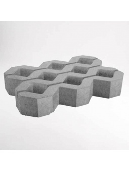 Szara płyta ażurowa 60x40x8cm