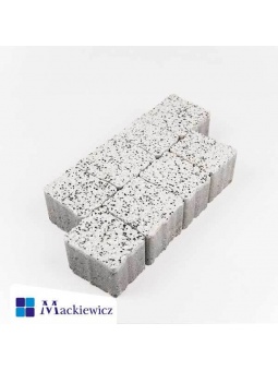 Mała płukana kostka brukowa Mackiewicz w kolorze białym