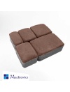Kostka brukowa Mackiewicz Starobruk - brązowa