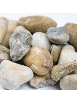 Struktura żółtych otoczaków rzecznych