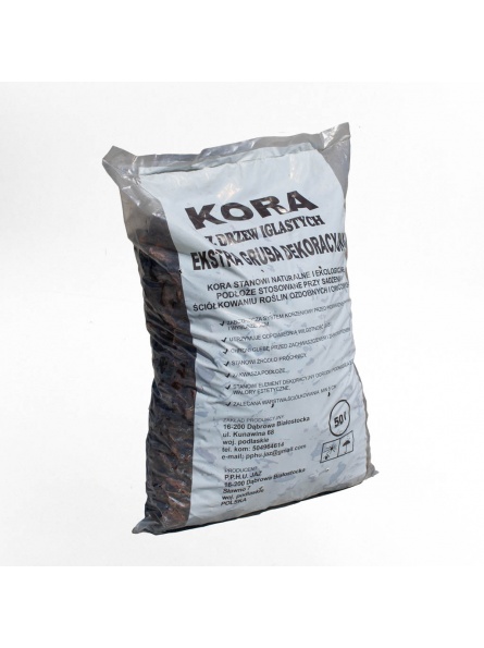 Duża kora ogrodowa w worku