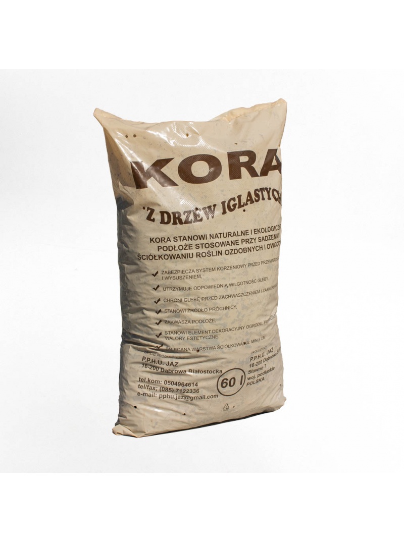 Drobna kora ogrodowa w worku 60l